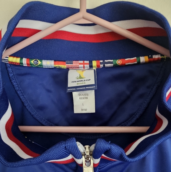 Brazil 2014 world cup USA track jacket men's size Large in good condition - Picture 5 of 7